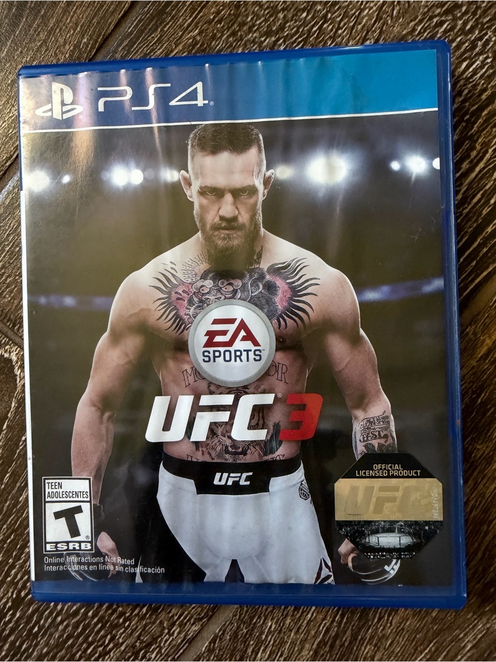 Sony PS4 UFC 3 Video Game - Black, White, Blue
